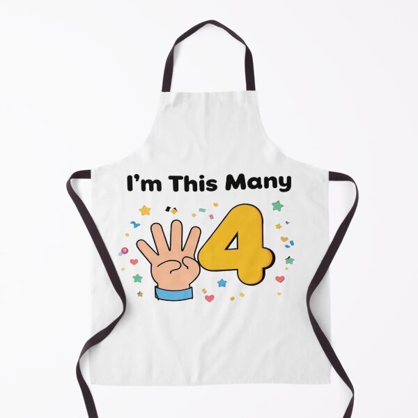 Item preview, I'm This Many Four — Kids Birthday Shirt designed and sold by Art&Fun.