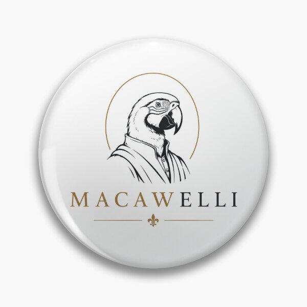 Item preview, Macawelli – Funny Historical Animal Pun designed and sold by NicramR.