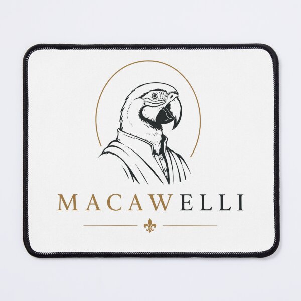 Item preview, Macawelli – Funny Historical Animal Pun designed and sold by NicramR.
