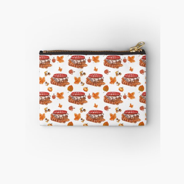 Item preview, Autumn Orange Brown Socks and Leaves Seamless Pattern – Cozy Fall Design designed and sold by BigDigital.