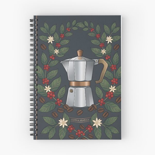 Item preview, Vintage Moka Pot Coffee Maker Botanical designed and sold by ThirdShiftLab.