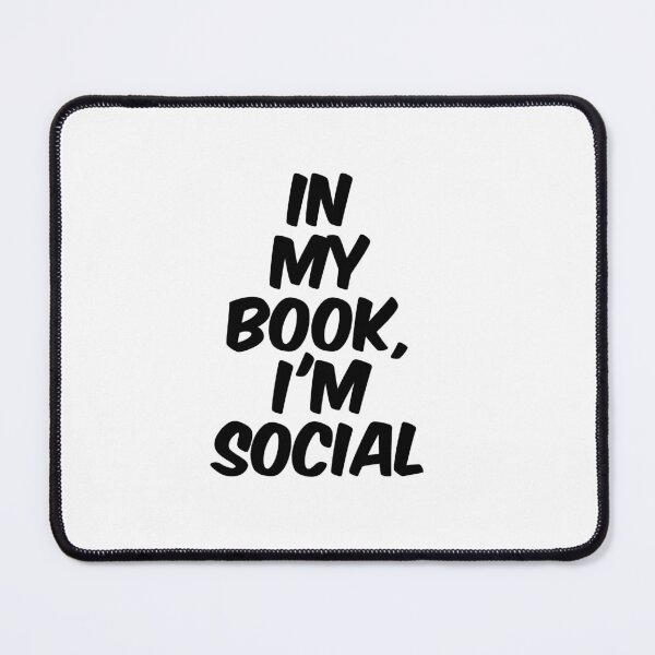 Item preview, Text Typography In my book, I'm social Introvert + Books designed and sold by TypeboldStudio.