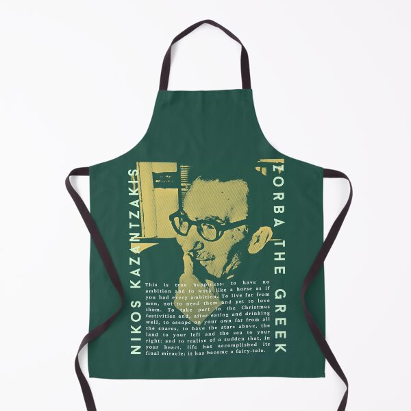 Item preview, Kazantzakis quote: This is true happiness: to have no ambition and to work like a horse as if you had every ambition. To live far from men, not to need them and yet to love them. designed and sold by artbleed.