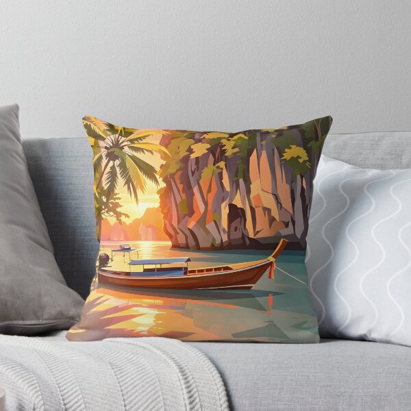 Item preview, Thailand Tropical Paradise – Longtail Boat at Sunset designed and sold by Spirit of Siam.