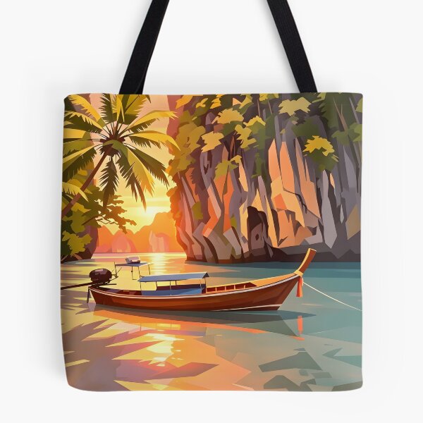 Item preview, Thailand Tropical Paradise – Longtail Boat at Sunset designed and sold by Spirit of Siam.