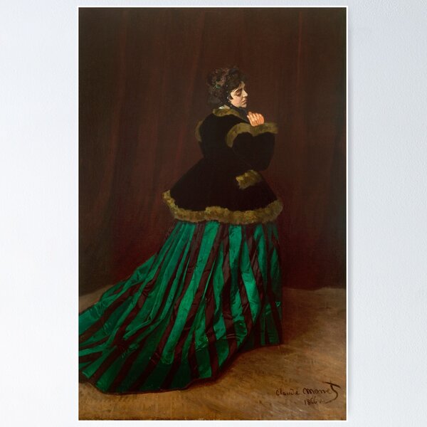 Item preview, The Woman in the Green Dress, Camille Doncieux, 1866 Claude Monet designed and sold by Oliveirallan.