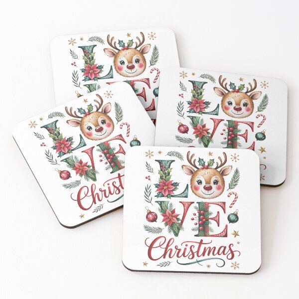 Item preview, Love Christmas Design with Reindeer designed and sold by jkrphoto.
