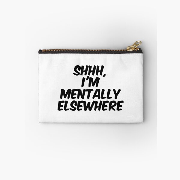Item preview, Text Typography Shhh, I'm mentally elsewhere Introvert + Books designed and sold by TypeboldStudio.