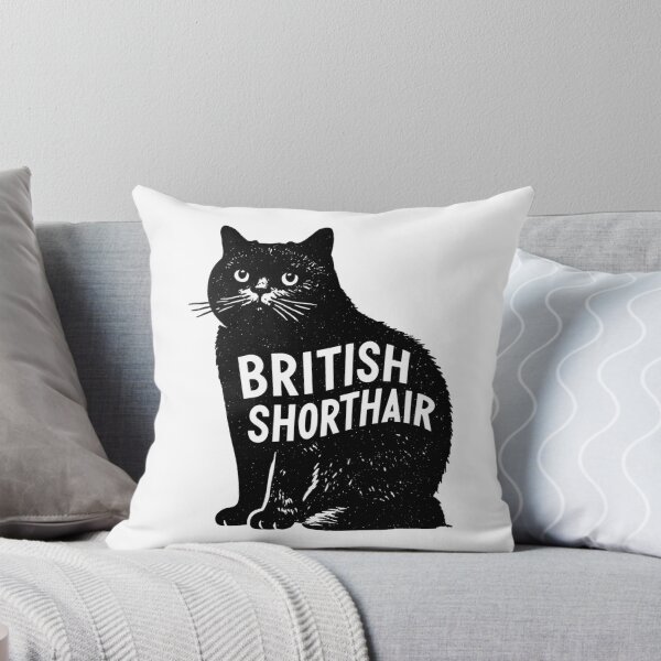 Item preview, British Shorthair Cat Word Art | Typography Cat Silhouette Design  designed and sold by AyfuDesigns.