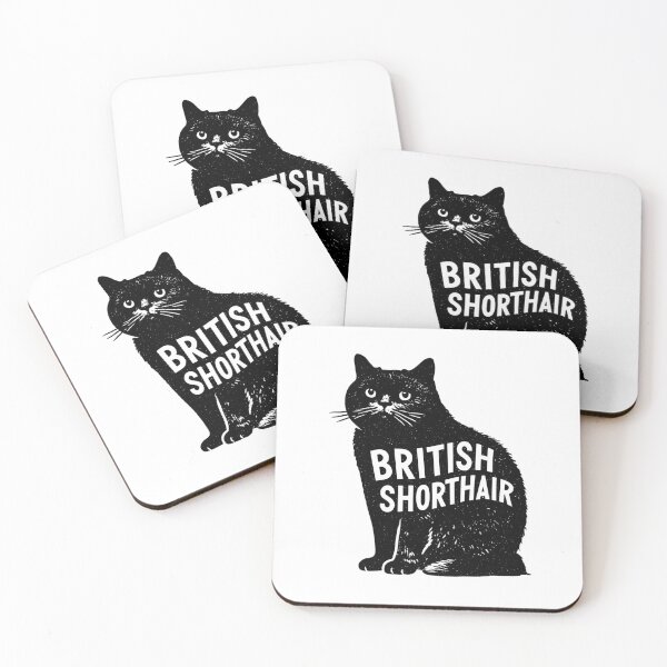 Item preview, British Shorthair Cat Word Art | Typography Cat Silhouette Design  designed and sold by AyfuDesigns.