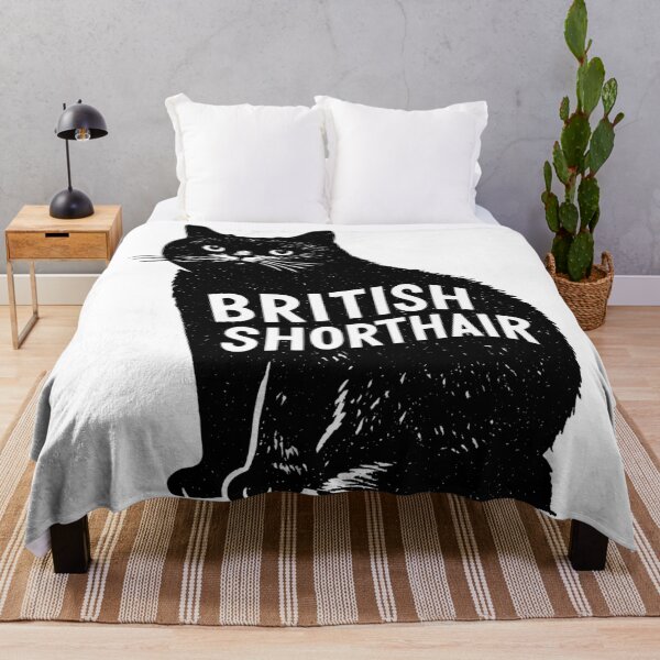 Item preview, British Shorthair Cat Word Art | Typography Cat Silhouette Design designed and sold by AyfuDesigns.