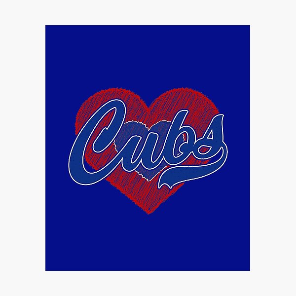 Item preview, Vintage Cubs Heart Sports Fan Team Spirit designed and sold by RockTheFeal.