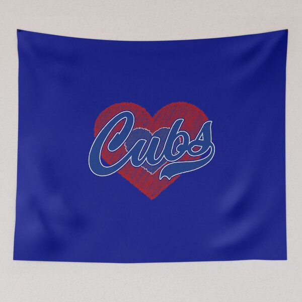 Item preview, Vintage Cubs Heart Sports Fan Team Spirit designed and sold by RockTheFeal.
