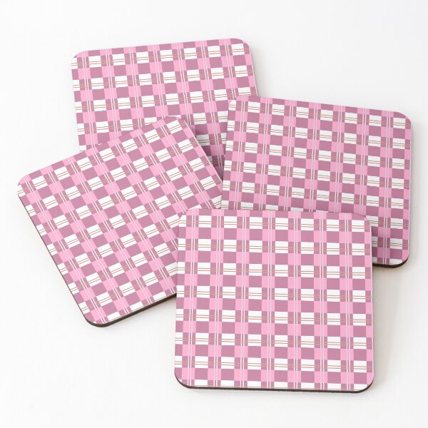 Item preview, Cuadros escoceses rosas de estilo retro designed and sold by Navitaloves.