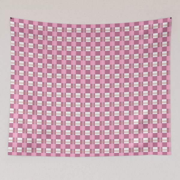 Item preview, Retro luscious pink tartan checks  designed and sold by Navitaloves.