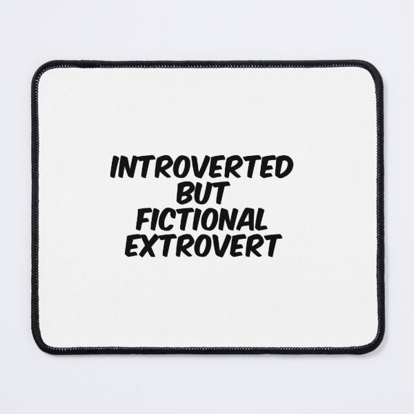 Item preview, Text Typography Introverted but fictional extrovert Introvert + Books designed and sold by TypeboldStudio.