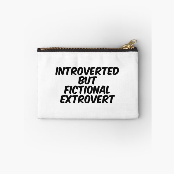 Item preview, Text Typography Introverted but fictional extrovert Introvert + Books designed and sold by TypeboldStudio.