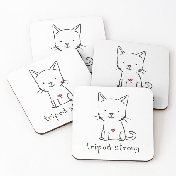 Item preview, Tripod Strong Cat Heart Cute Sketch Design designed and sold by Dmo3HarkoArt.