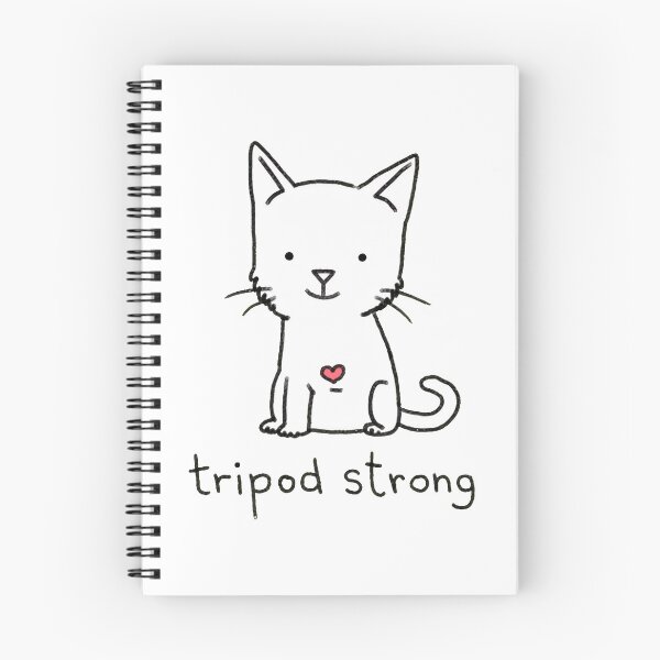Item preview, Tripod Strong Cat Heart Cute Sketch Design designed and sold by Dmo3HarkoArt.