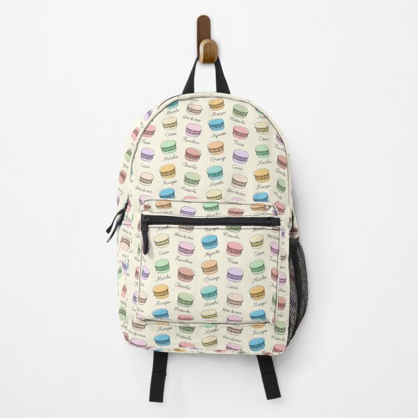 Item preview, French Macarons Multicolor Pattern on Vanilla Yellow designed and sold by Pinkdeer Designs.