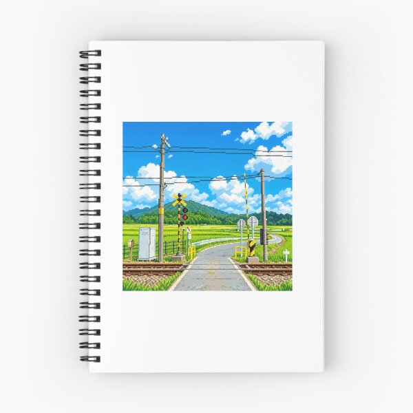Item preview, Japanese Countryside Railway Pixel Art designed and sold by sabusabu78.