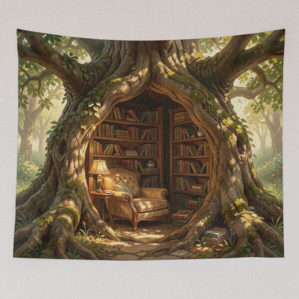 Item preview, Sacred Tree Sanctuary in warm nature light designed and sold by FotoworldEdel.