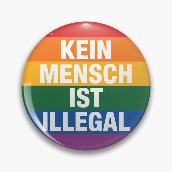 Item preview, Kein Mensch ist illegal - Linke Antifa Sticker designed and sold by LoFizzy.