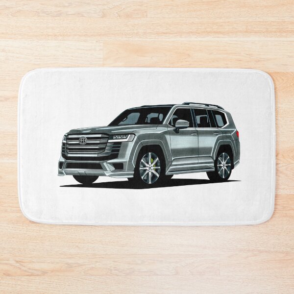 Item preview, Exclusive drawing legendary classic off-road Full-size SUV jdm silver Land Cruiser ZX 300 V6 VJA300 designed and sold by Cars23.
