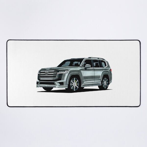 Item preview, Exclusive drawing legendary classic off-road Full-size SUV jdm silver Land Cruiser ZX 300 V6 VJA300 designed and sold by Cars23.