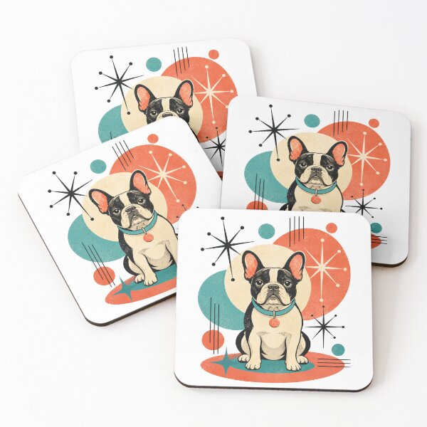 Item preview, Atomic French Bulldog Mid Century Modern Graphic designed and sold by Retroteez.