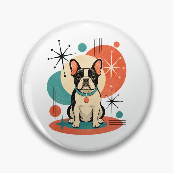 Item preview, Atomic French Bulldog Mid Century Modern Graphic designed and sold by Retroteez.