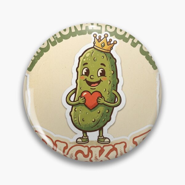 Item preview, Emotional Support Pickle Cute Funny Viral Sticker designed and sold by RetroVibe Supply.