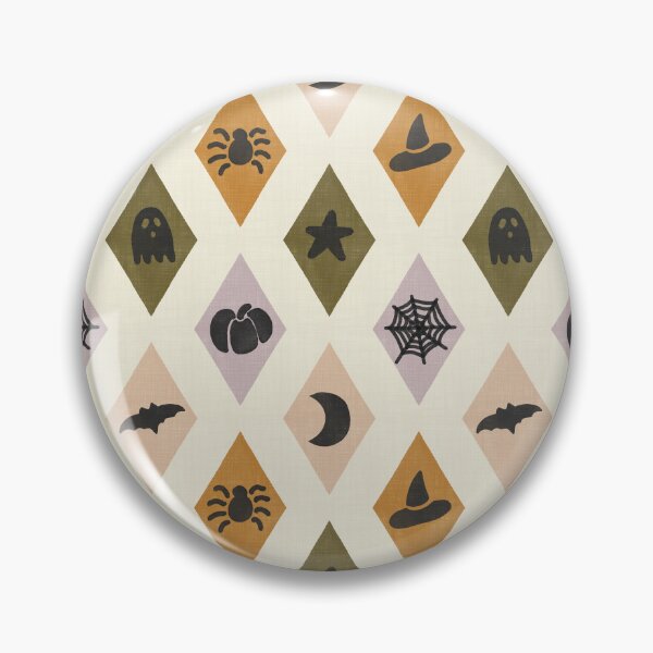 Item preview, Ghouls & Co - Retro Whimsigoth Halloween Diamonds Spooky Multicolor designed and sold by DesigndN.