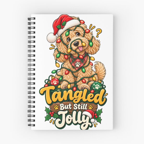 Item preview, Tangled But Still Jolly Goldendoodle Christmas Shirt Funny Doodle Shirt designed and sold by KnrNazimTHRE4DS.