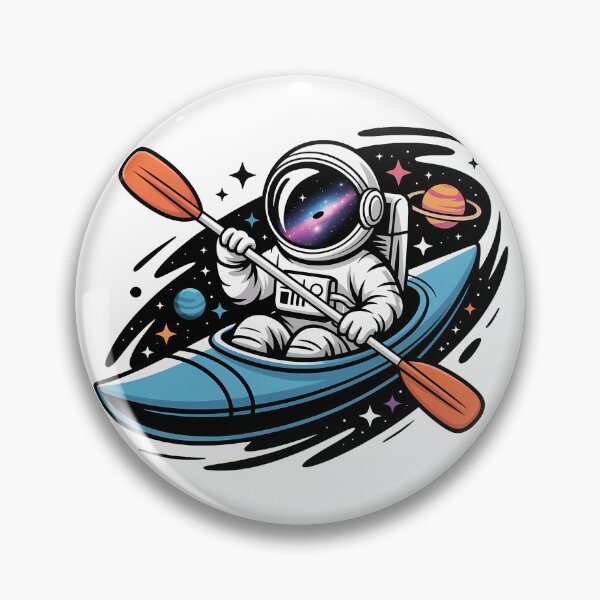 Item preview, Astronaut Canoe in Space - Cool Astronomy T-Shirt designed and sold by LoFizzy.