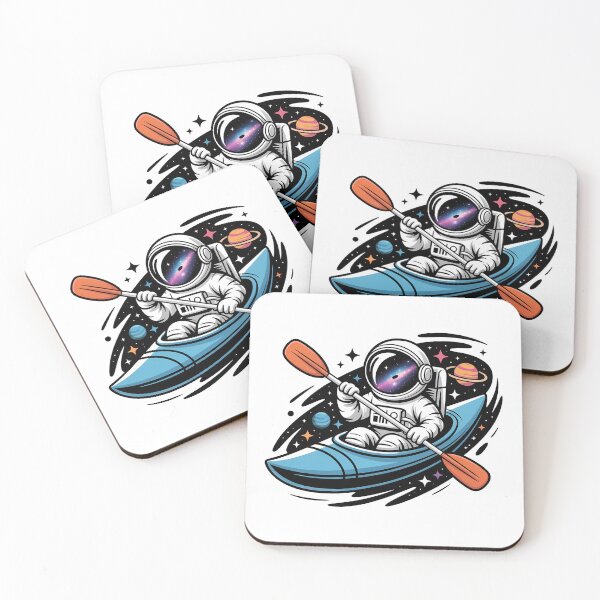 Item preview, Astronaut Canoe in Space - Cool Astronomy T-Shirt designed and sold by LoFizzy.