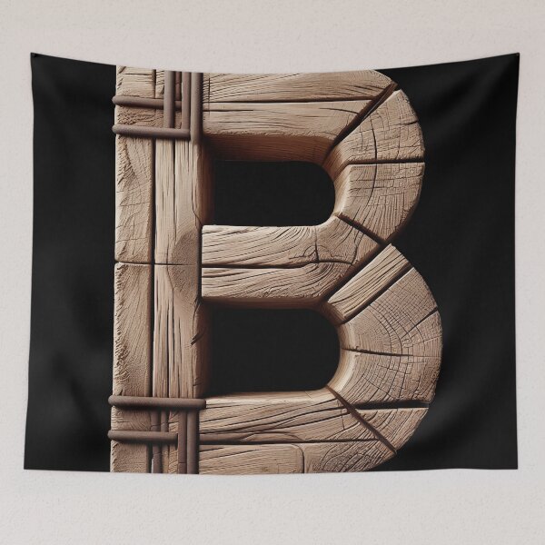 Item preview, Hand Hewn Barn Beams Letters B designed and sold by ART-TYPE.