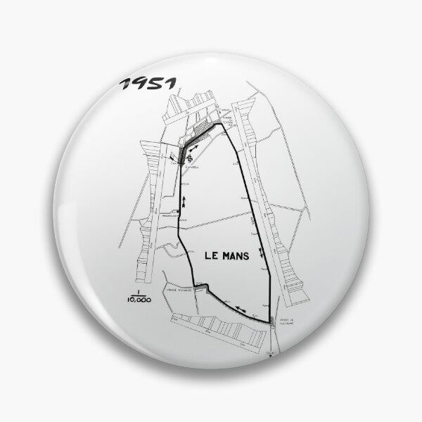 Item preview, Exclusive drawing legendary iconic map of racing curcle endurance sports car race 1951 24 Hours of Le Mans  designed and sold by Cars23.
