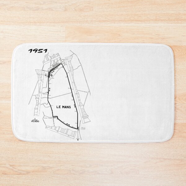 Item preview, Exclusive drawing legendary iconic map of racing curcle endurance sports car race 1951 24 Hours of Le Mans  designed and sold by Cars23.