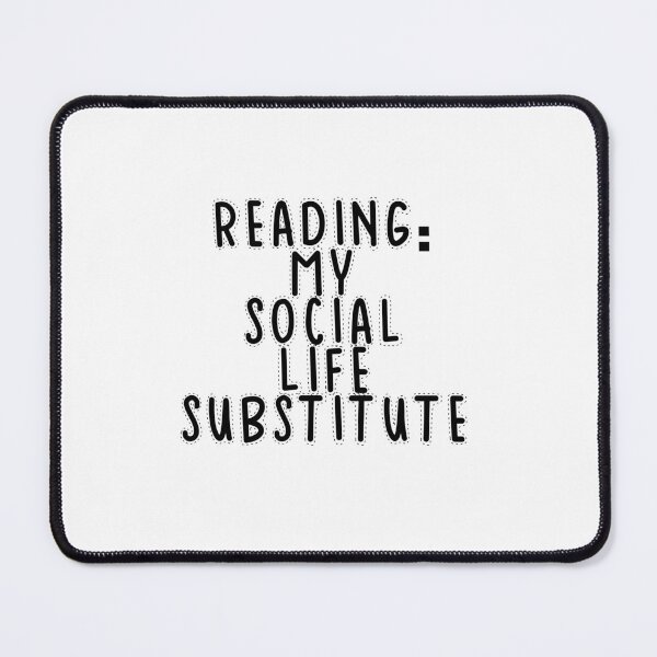 Item preview, Text Typography Reading: my social life substitute Introvert + Books designed and sold by TypeboldStudio.