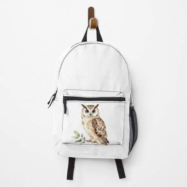 Item preview, # Owl Watercolor Illustration | Elegant Owl Bird Nature Artwork designed and sold by Rood Art Studio.