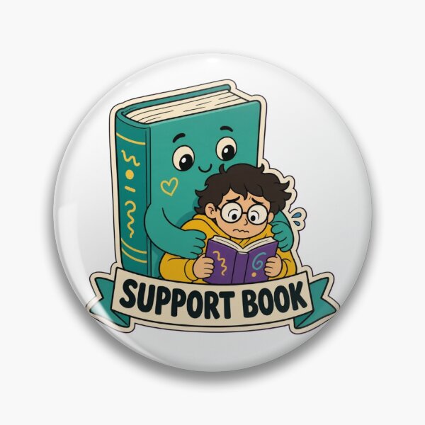 Item preview, Emotional Support Book | Funny Bookish Reading Gift Design designed and sold by StickyGuys.