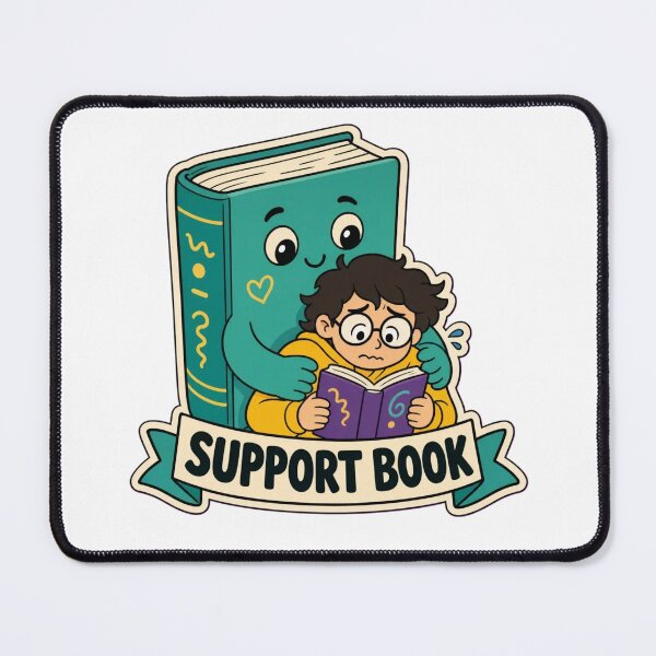 Item preview, Emotional Support Book | Funny Bookish Reading Gift Design designed and sold by StickyGuys.