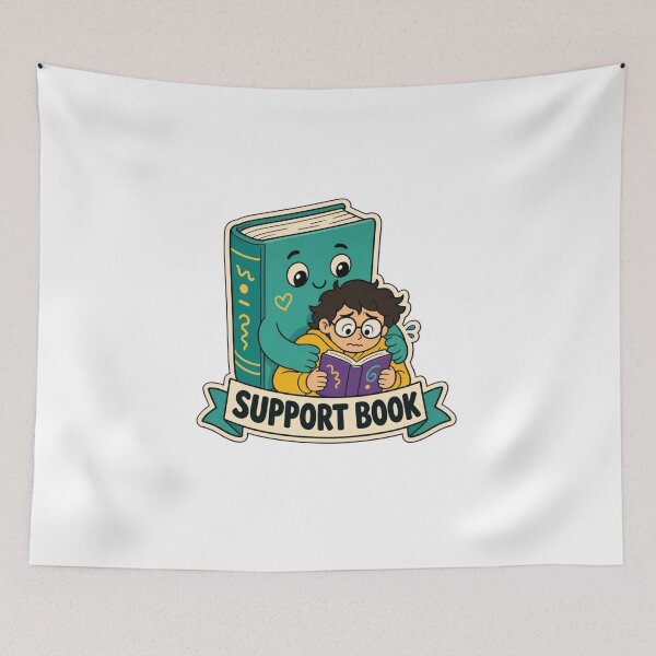 Item preview, Emotional Support Book | Funny Bookish Reading Gift Design designed and sold by StickyGuys.