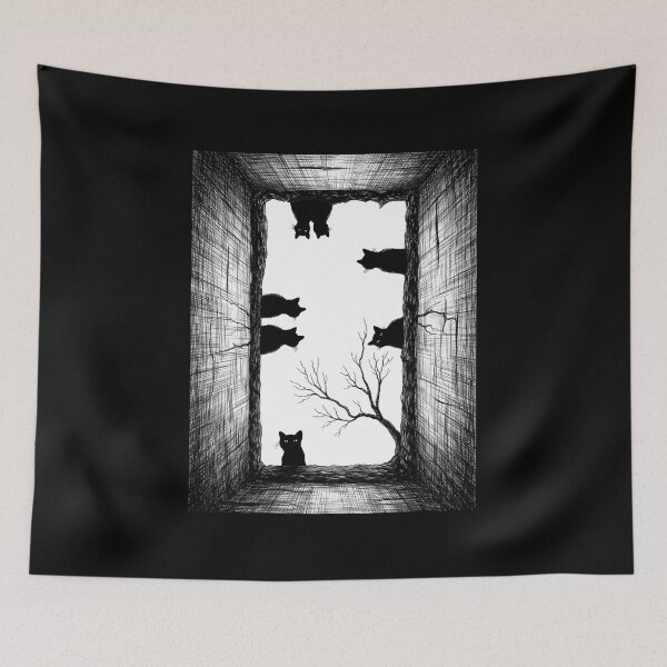 Item preview, Mysterious Black Cats Gothic Tunnel Aesthetic designed and sold by OH-MY-GOTH.