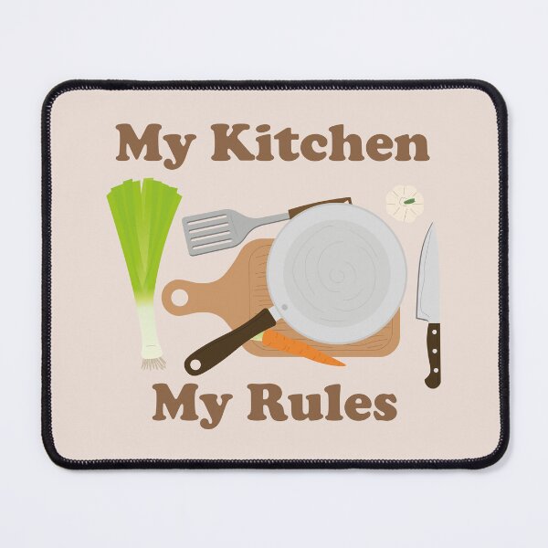 Item preview, My Kitchen, My Rules. retro design. designed and sold by NPC-wear.