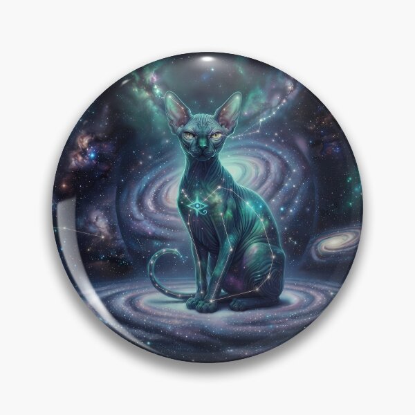 Item preview, Cosmic Sphinx: Aether Silhouette & Emerald Galaxy Oracle designed and sold by SOOstudio73.