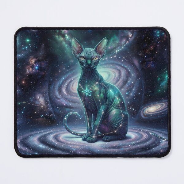 Item preview, Cosmic Sphinx: Aether Silhouette & Emerald Galaxy Oracle designed and sold by SOOstudio73.