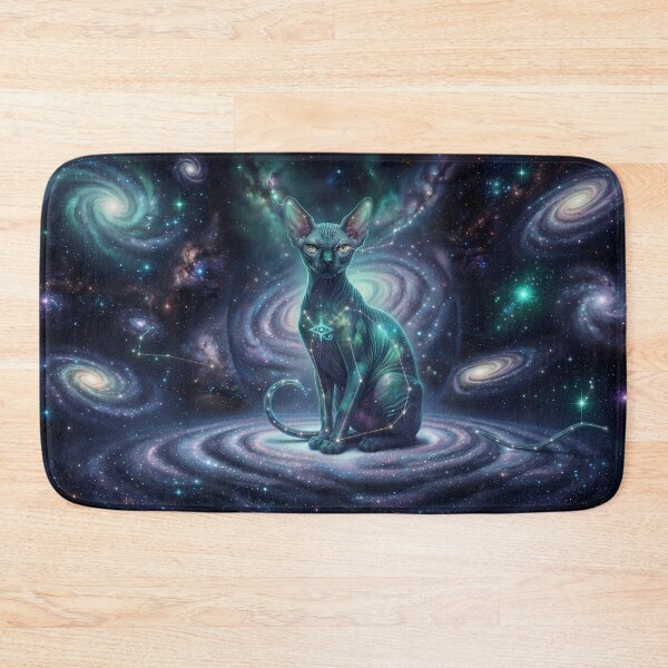 Item preview, Cosmic Sphinx: Aether Silhouette & Emerald Galaxy Oracle designed and sold by SOOstudio73.