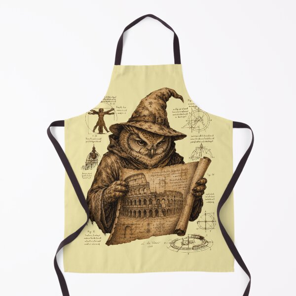 Item preview, Renaissance Wizard Owl Da Vinci Sketch designed and sold by Ada’s Mystic Atelier .